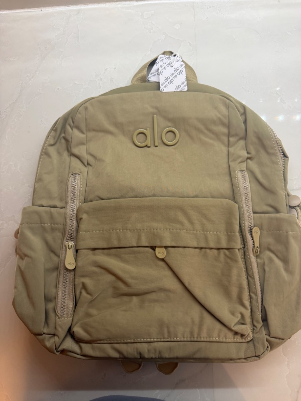 ALO Backpack 16inches tall by 14 inches wide